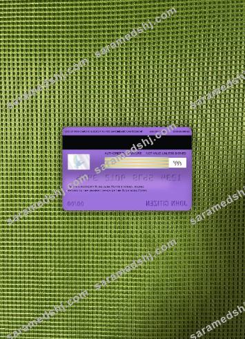 Egypt Blom bank visa electron card photolook back